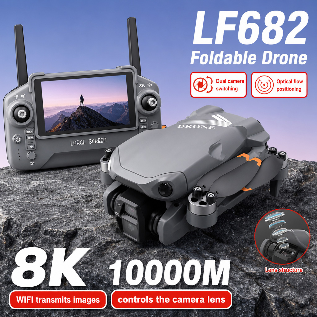 Drone Camera 4K - Luchtfoto LF682 Drone 8K HD Dubbele