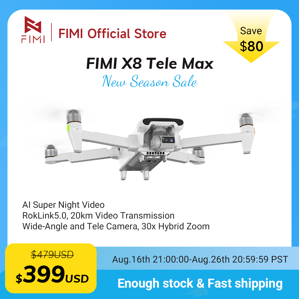 FIMI X8 Tele Max Drone 1/2-inc - Drone Camera Wide Angle recensie en prijs